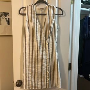 Grey and White Lavender Brown Dress